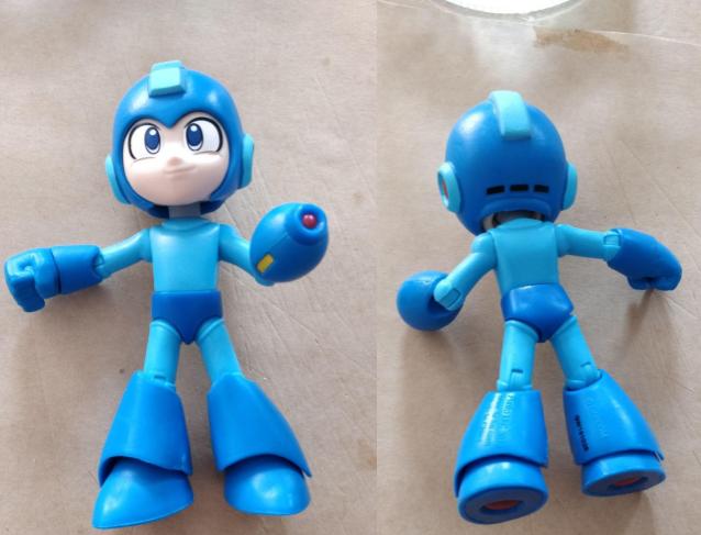 jouet megaman d'occasion trouvé sur leboncoin qui va me servir de base à ma conversion
