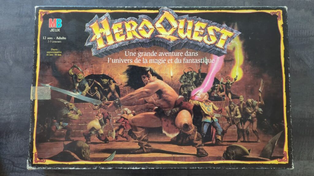 La boîte de Heroquest de 89