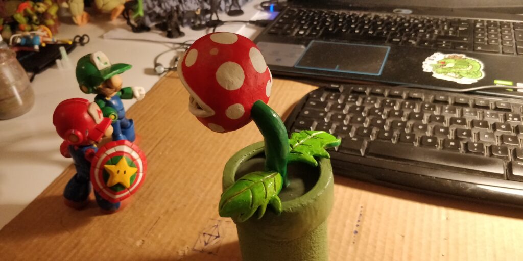 Affrontement plante versus Mario et Luigi Mega Man