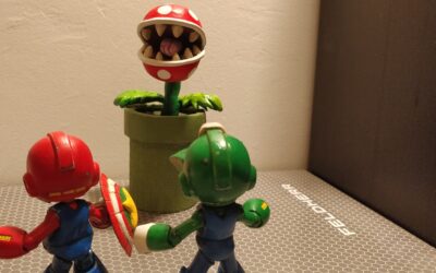 Sculpture de Plante Piranha Mario Mega Man