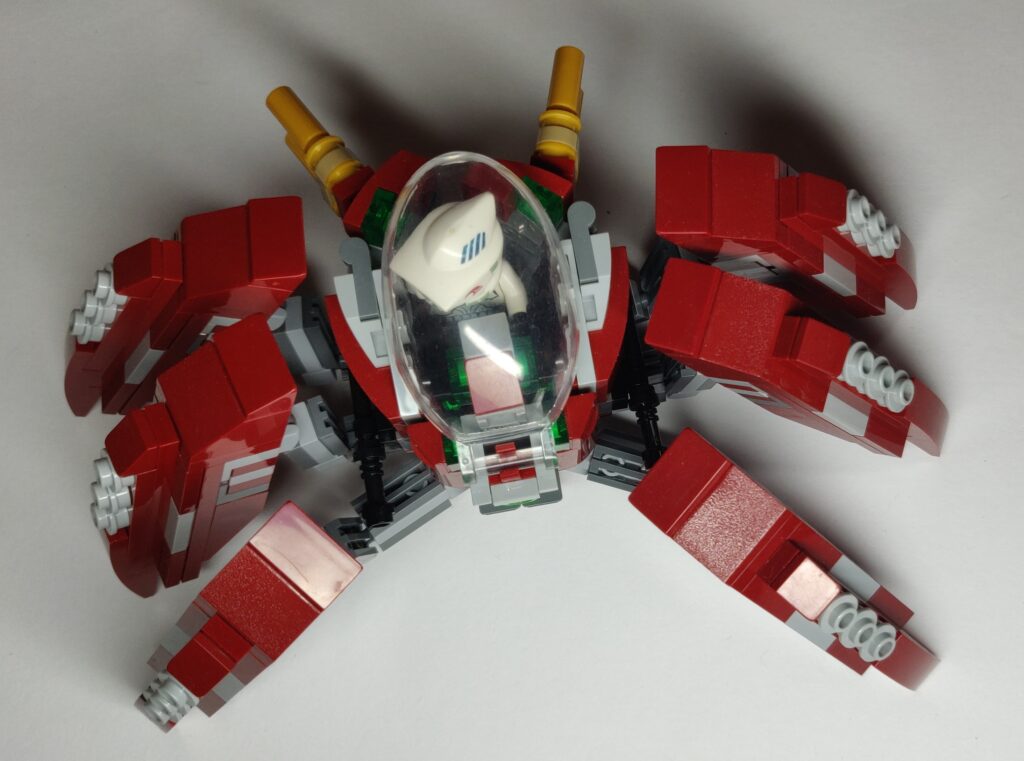 le robot 6 pattes vu du dessus