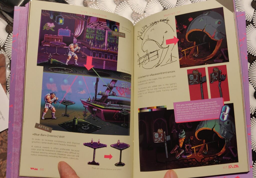 un trés joli cahier technique l'un des goodies du jeu paprium