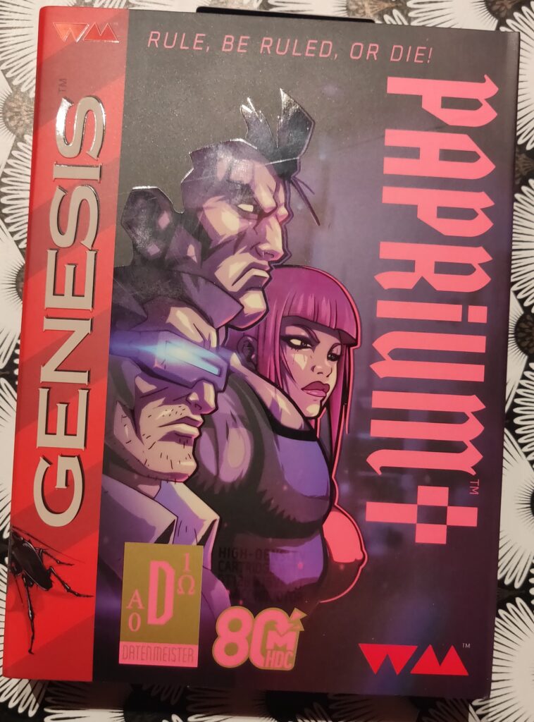 jaquette de le boîte de jeu paprium