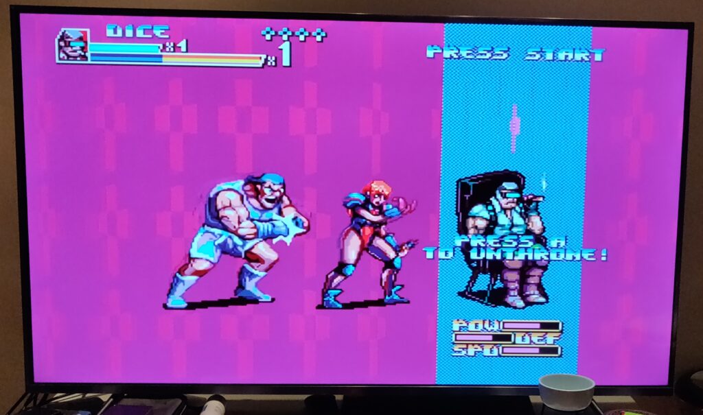 écran de choix des personnages du jeu paprium