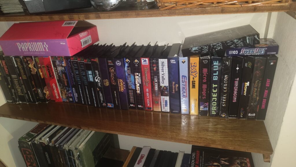 la collection de jeux neo retro de Charles