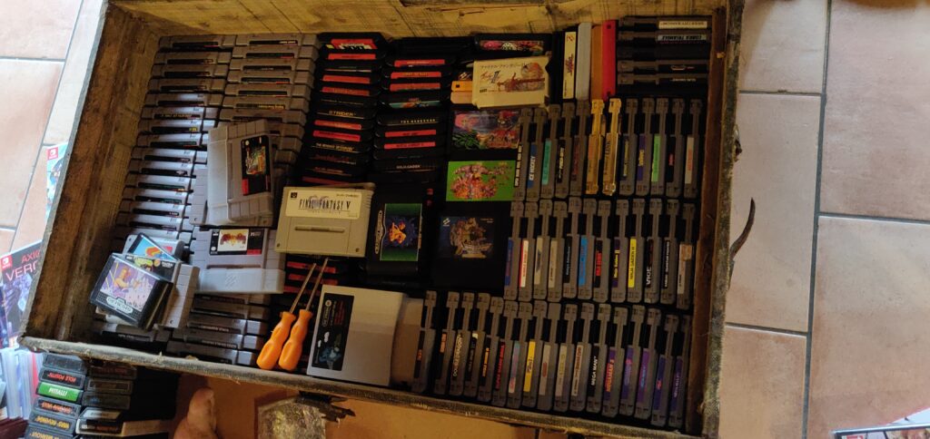 le trésor de Charles, des jeux NES, super Nes et Mega Drive